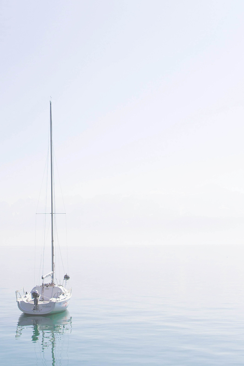 Yacht on a calm sea